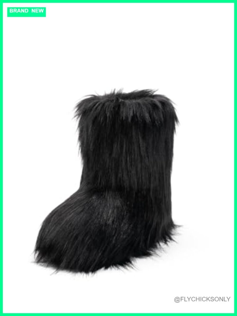 Faux Fur Mid-Calf Snow Boots Warm Comfy Winter Boots